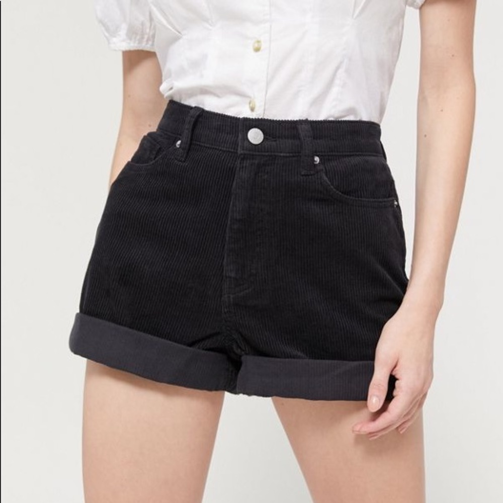 High-Waisted Corduroy Mom Short